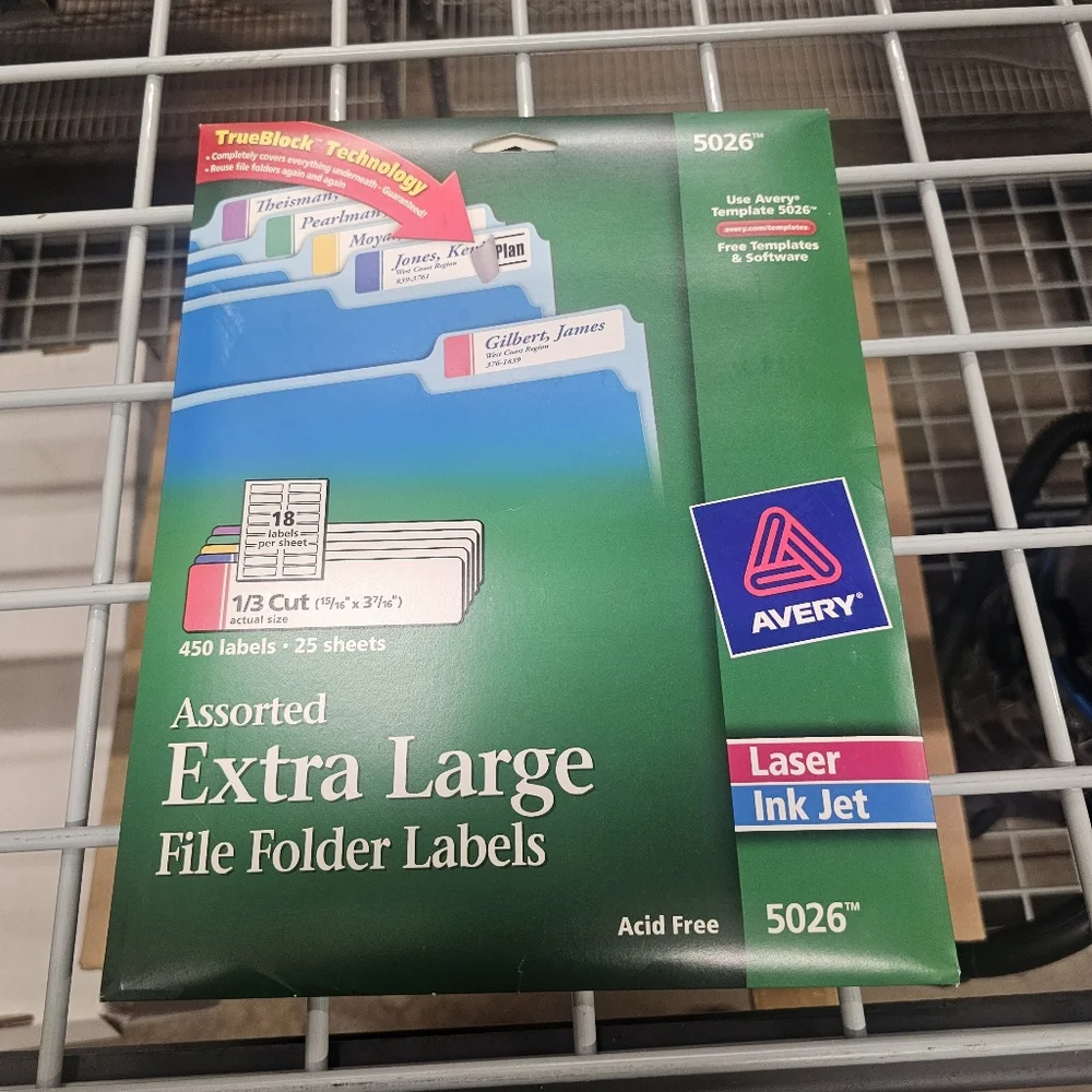 Avery Colored And White Label Sheets